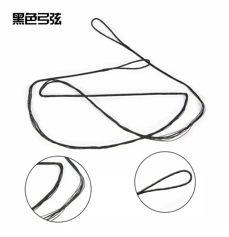 Black Bow String for Straight Bow Recurve Bow Archery