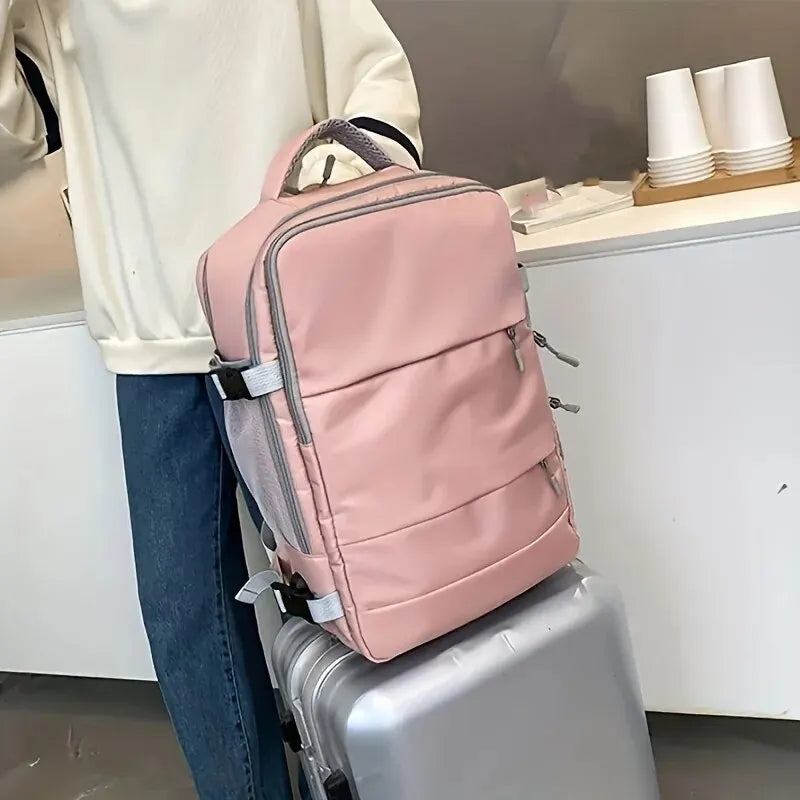Large-Capacity Multifunction Travel Backpack with Shoe Storage