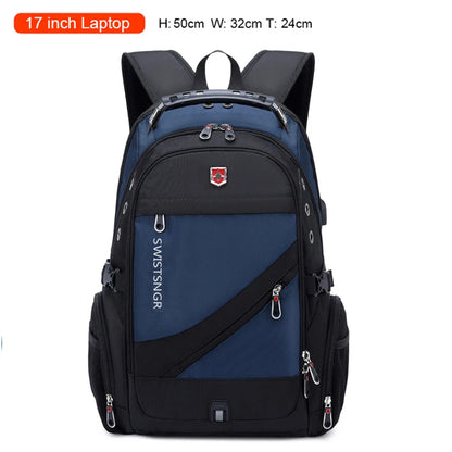 2024 Waterproof Laptop Backpack – 17/20 Inch Airplane Travel & School Bag