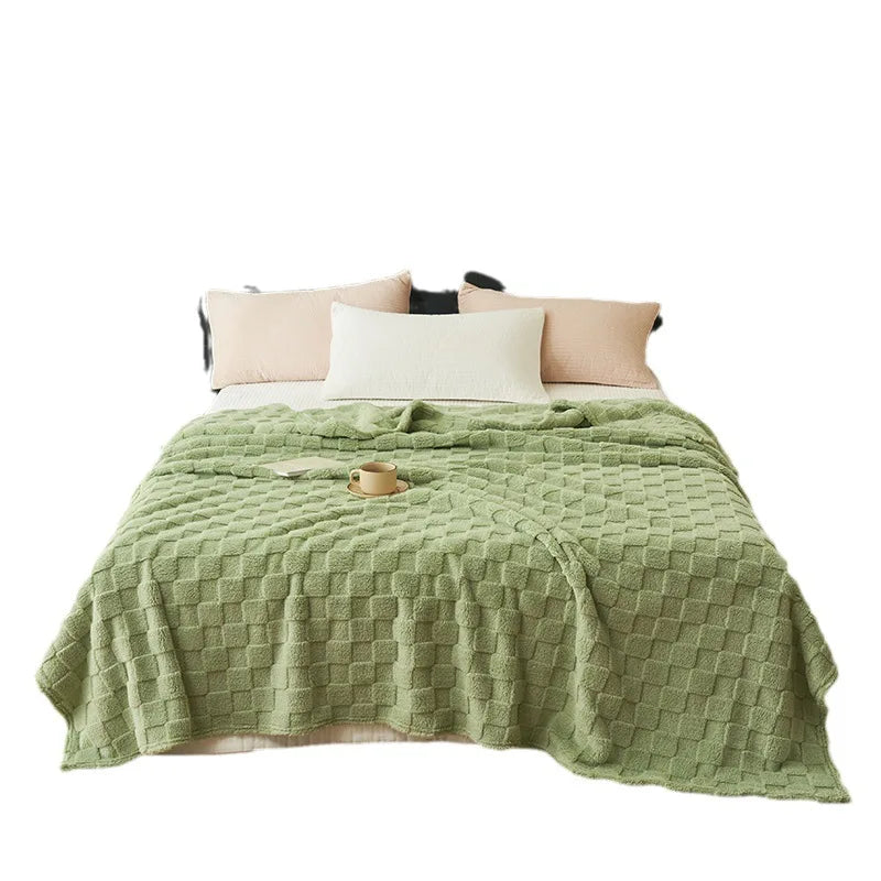 Waffle Plush Multifunctional Blanket