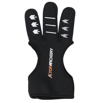 Archery Glove Three Finger Guard Shooting Gloves Finger Tab
