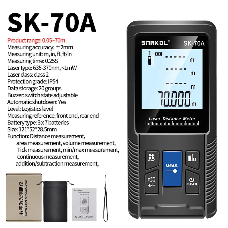 Snakol Laser Distance Meter (40m-120m)