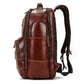Newsbirds Men's Retro Leather Backpack – Luxury Travel & School Bag