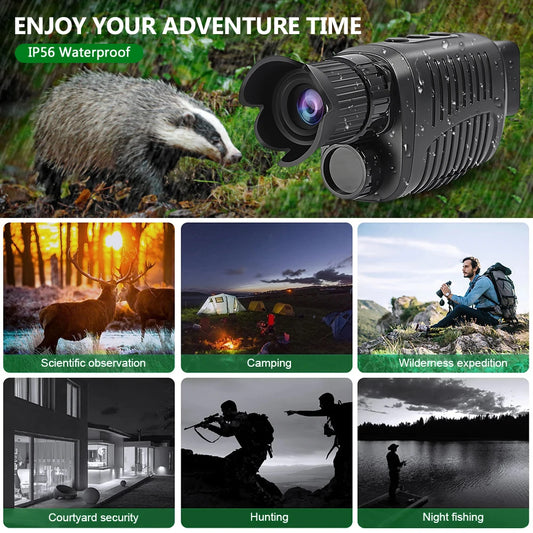 1080P HD Night Vision Monocular with 5X Zoom