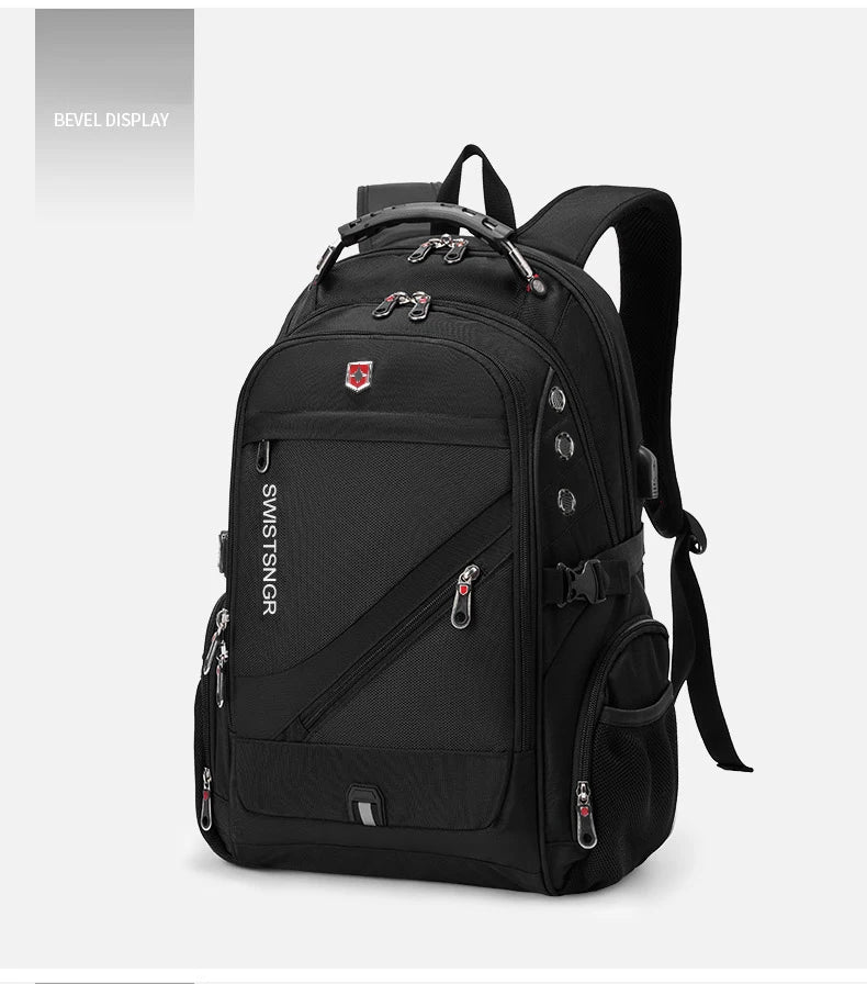 2024 Waterproof Laptop Backpack – 17/20 Inch Airplane Travel & School Bag