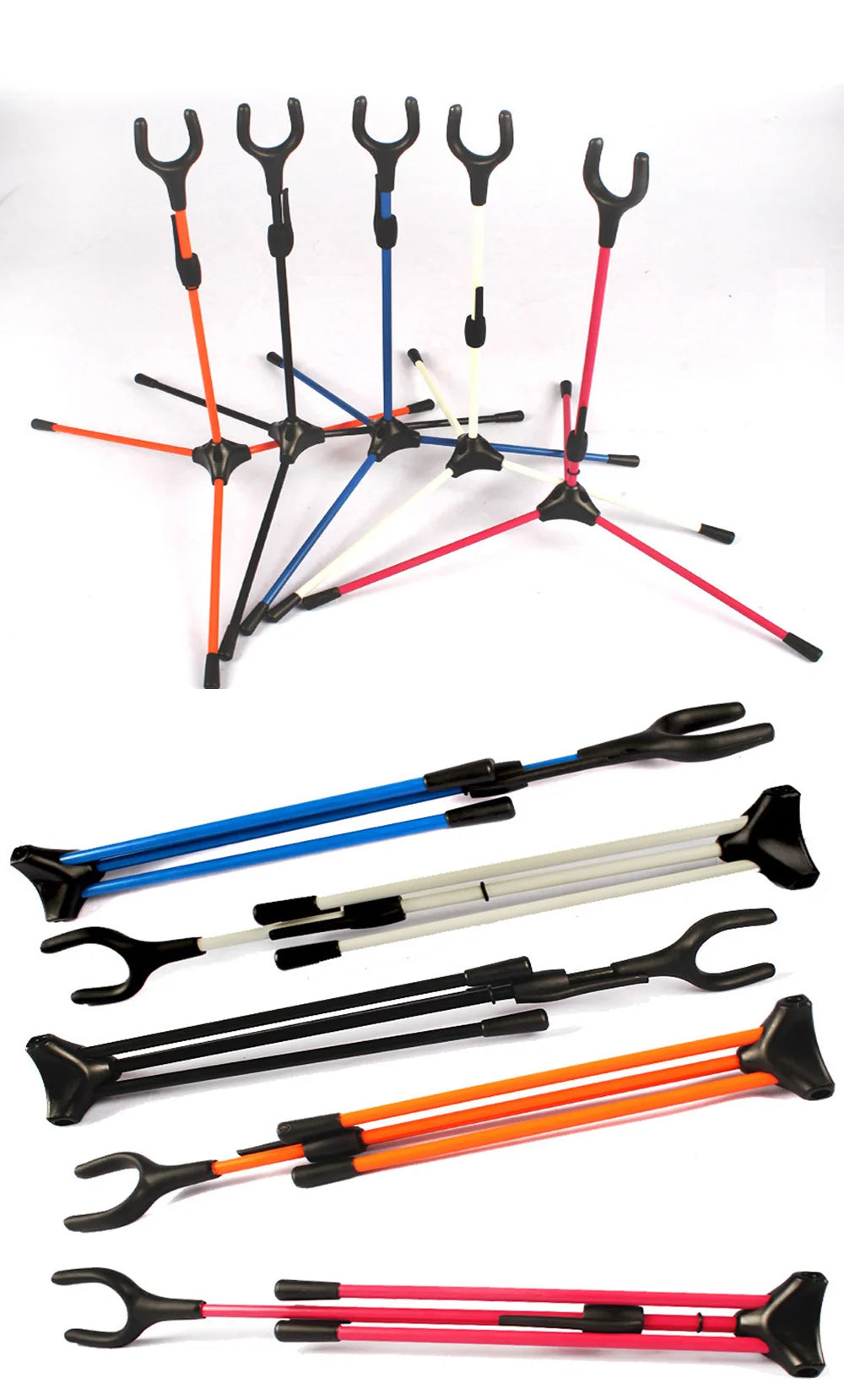 Bow Stand Foldable Archery Recurve Bow Stand Rack Holder