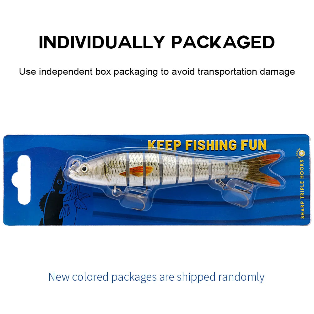 VTAVTA Sinking Jointed Crankbait 8-Segment Swimbait