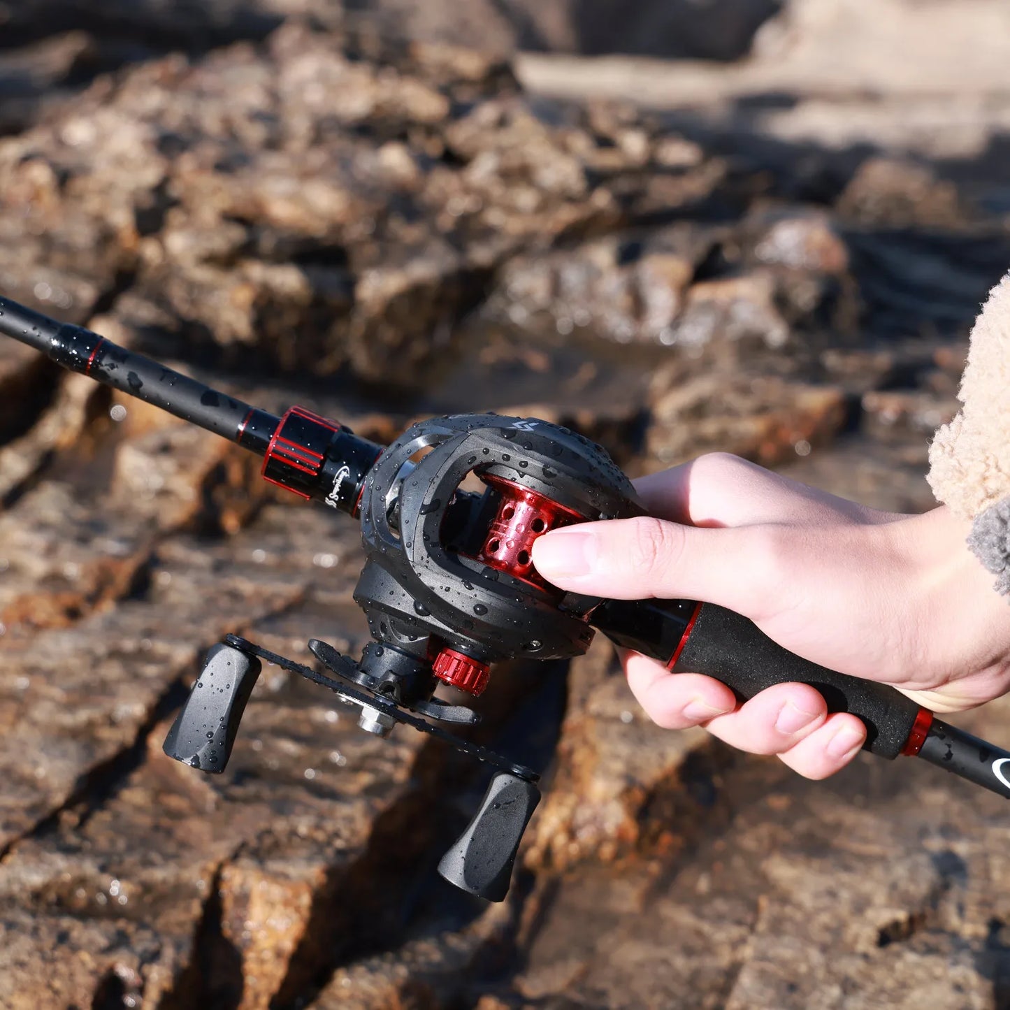 Sougayilang Carbon Fiber Fishing Combo