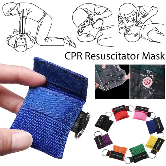 Keychain First Aid Emergency Face Shield Masks