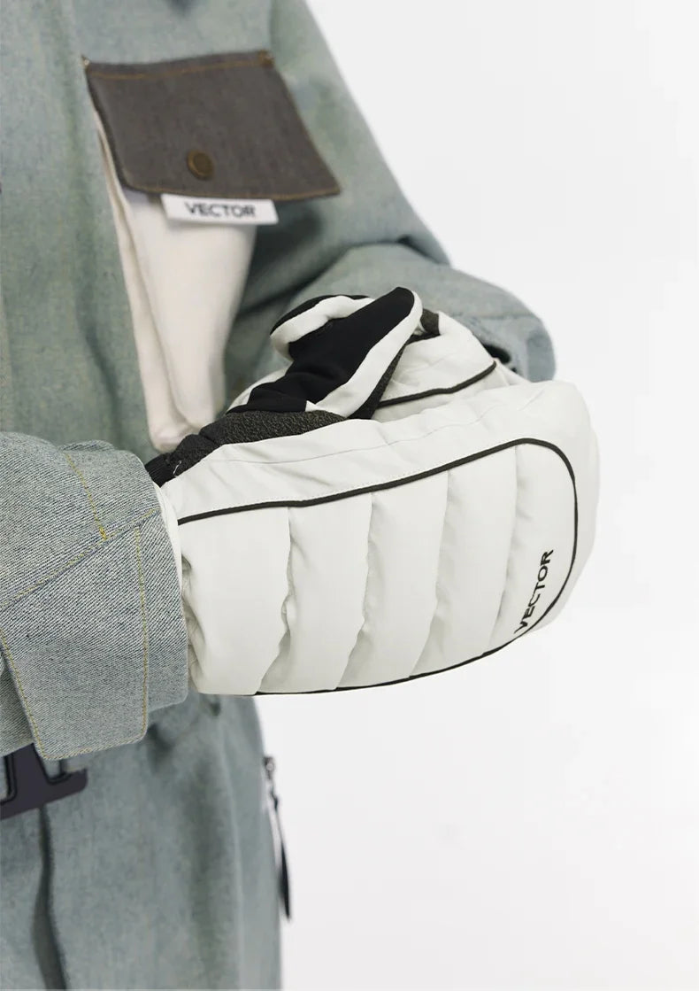 VECTOR Half-Detachable Inner Five-Finger Ski Gloves