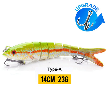 VTAVTA Sinking Jointed Crankbait 8-Segment Swimbait