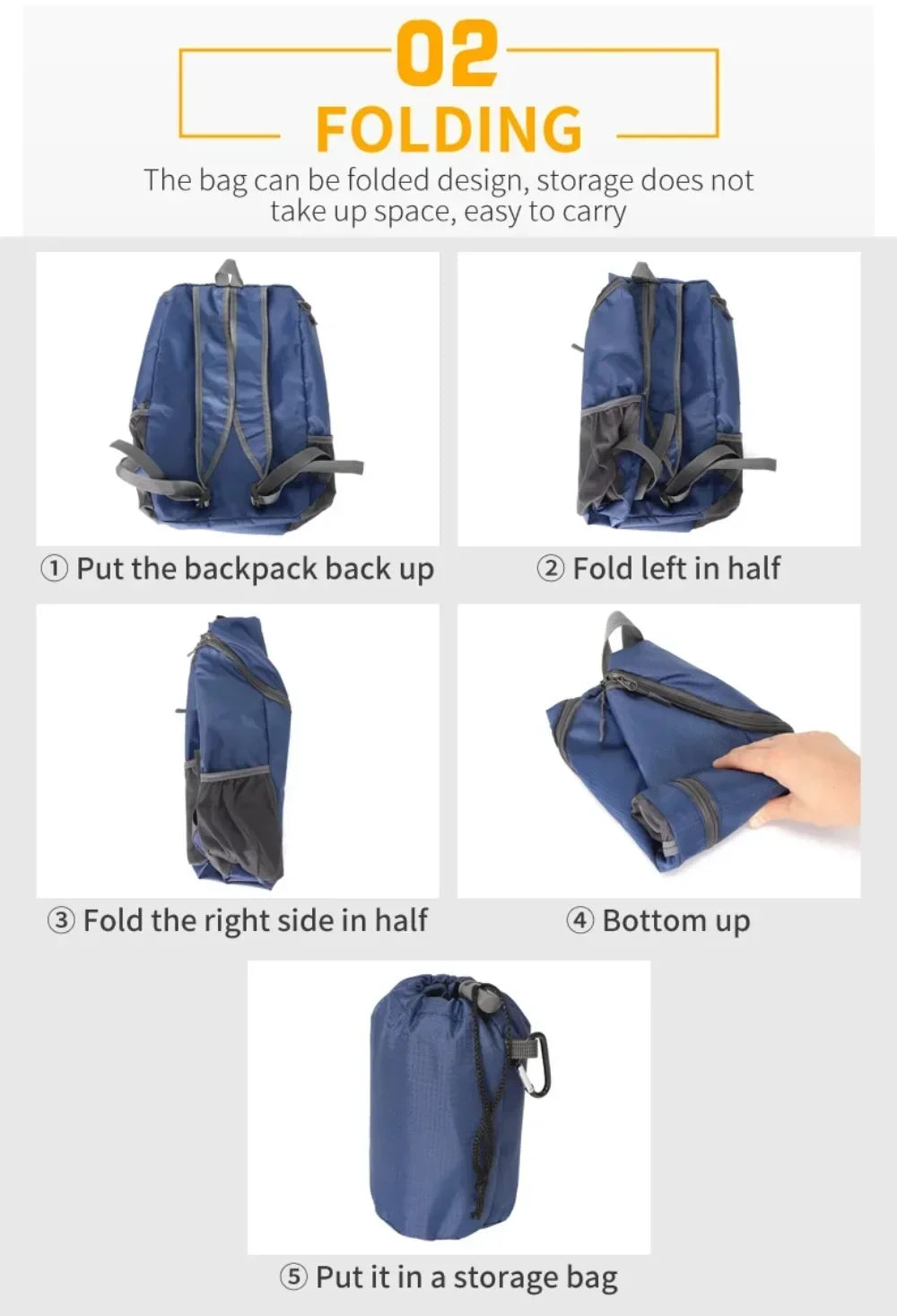 20L Ultralight Foldable Backpack – Portable Hiking & Travel Daypack