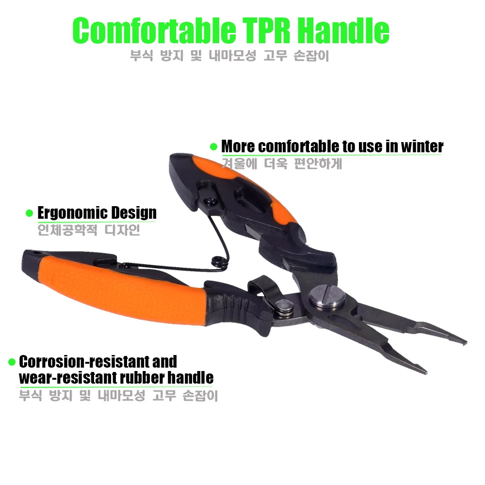 Multifunctional Fishing Pliers – Stainless Steel Cutter & Hook Remover