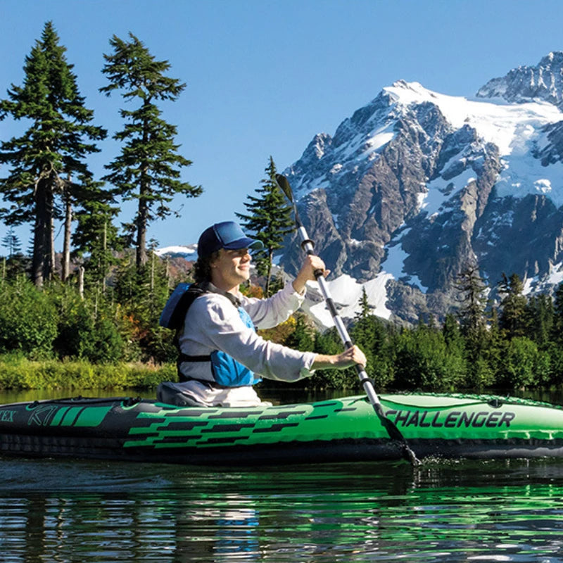 INTEX-68305 Adventure-Ready Inflatable Kayak for Fishing and Water Sports