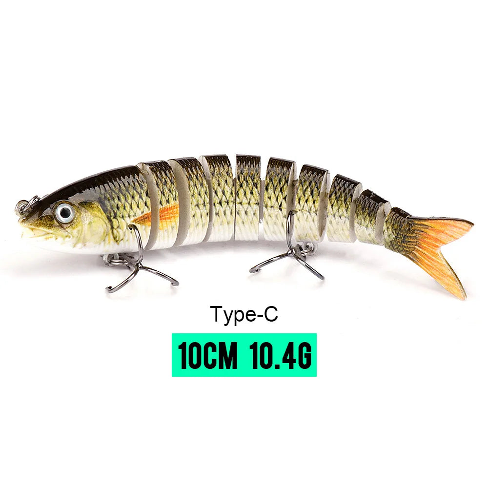 VTAVTA Sinking Jointed Crankbait 8-Segment Swimbait