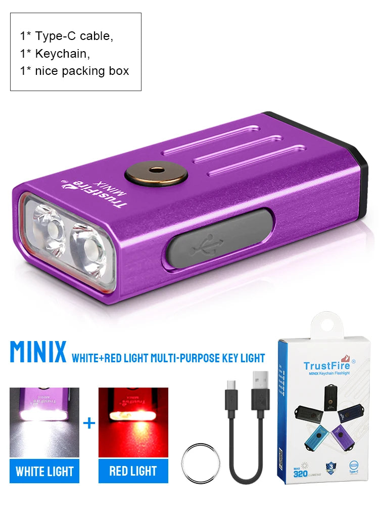 Trustfire Minix Mini EDC Flashlight Keychain