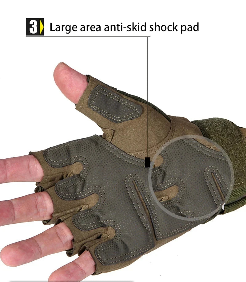 Outdoor Tactical Half Finger Gloves