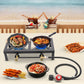 Cast Iron Double Burner Camp Stove