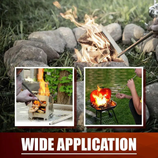 Collapsible Fire Blow Tube – High-Efficiency Mouth Blowpipe for Outdoor & Camping Use