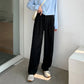 High Waist Women Suit Pants Fall Straight Office Ladies Korean Fashion Trousers