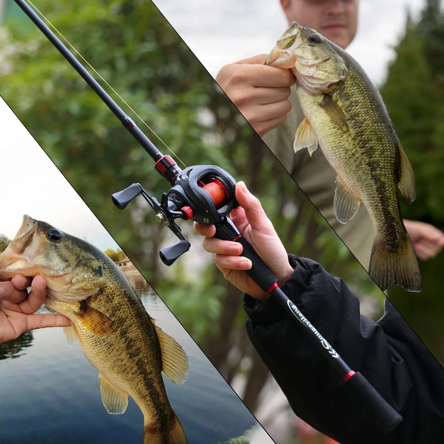 Sougayilang Carbon Fiber Fishing Combo