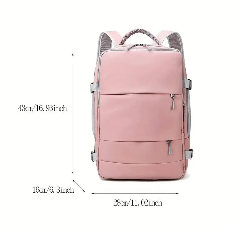 Large-Capacity Multifunction Travel Backpack with Shoe Storage