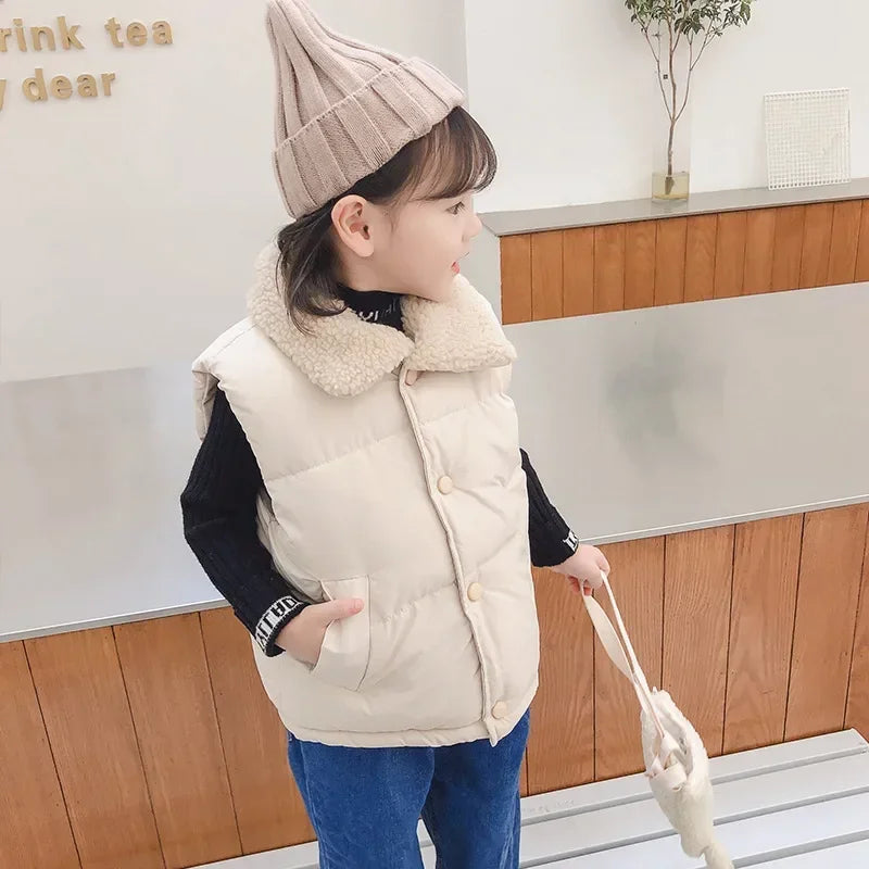 Kids Hooded Vest Jacket