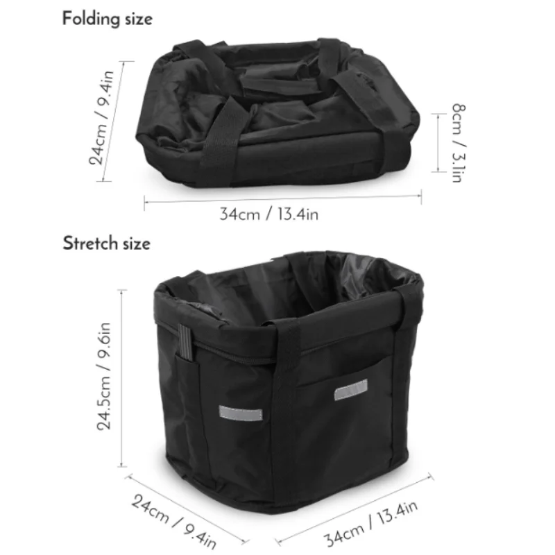 Bicycle Front Basket – 2-in-1 Detachable Bike Handlebar Bag for Small Pets & Cargo