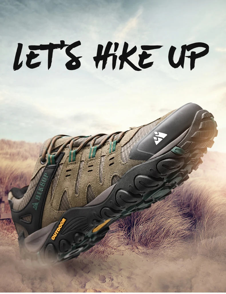 HIKEUP Men's Outdoor Trekking Hiking Shoes