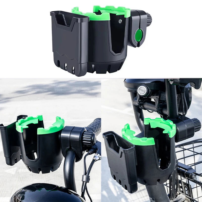 Multifunctional 2-in-1 Water Cup Holder & Mobile Phone Holder – Bicycle & Stroller Accessory