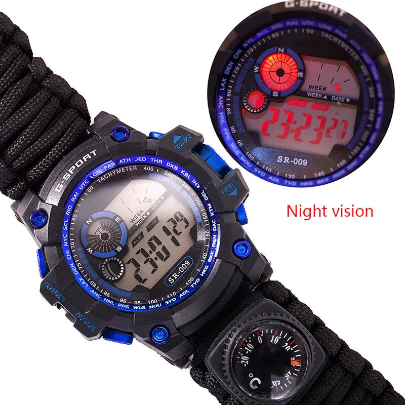 Outdoor Survival Watch Kit