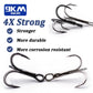 9KM 4X Treble Fishing Hooks - High Carbon Steel, Sharp, Replacement for Lures