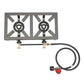 Cast Iron Double Burner Camp Stove
