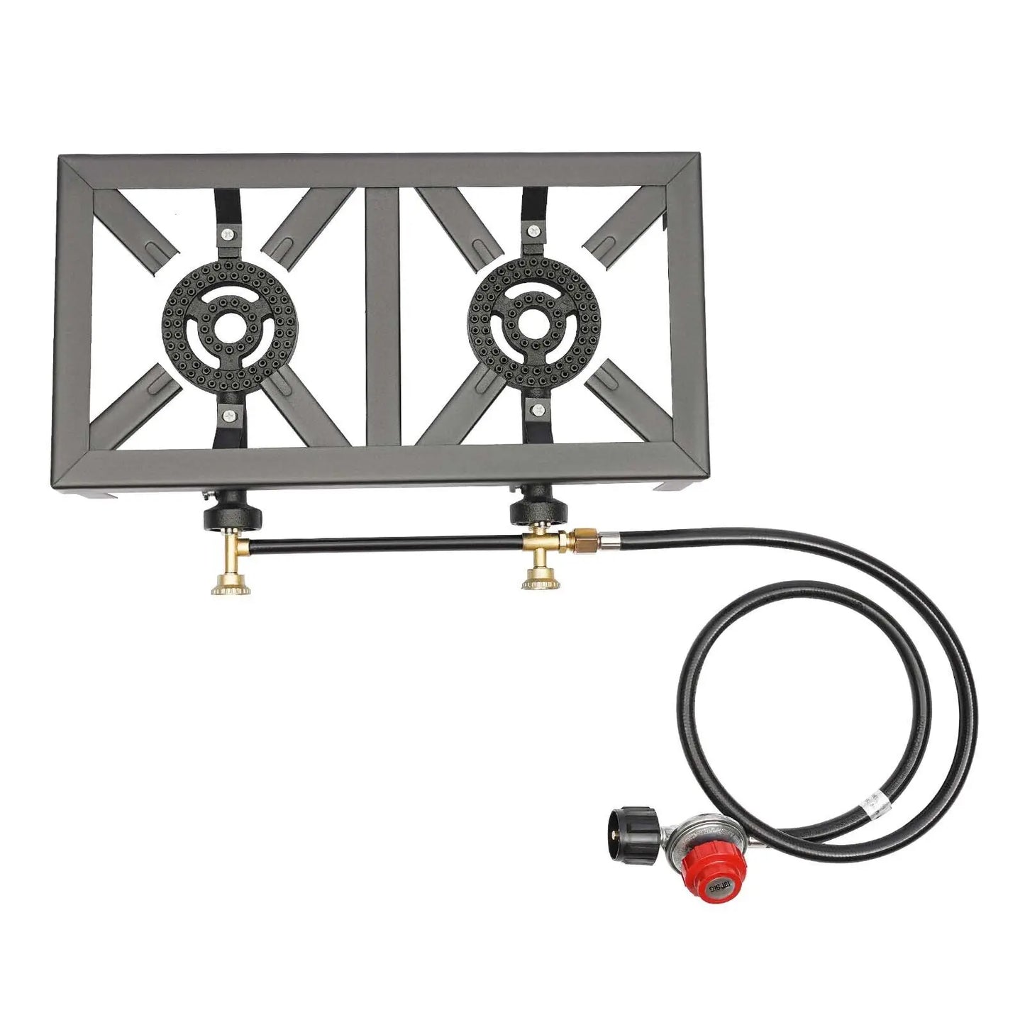 Cast Iron Double Burner Camp Stove