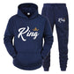 Couple Sportswear KING QUEEN Printed Hooded Set