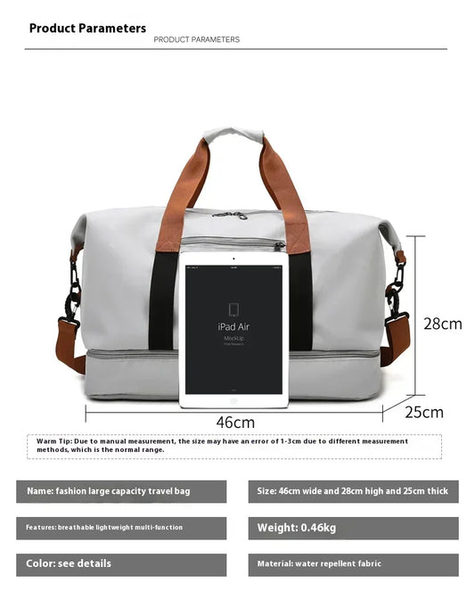 Large Capacity Waterproof Travel Gym Bag