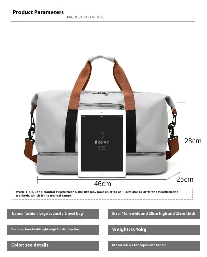 Large Capacity Waterproof Travel Gym Bag