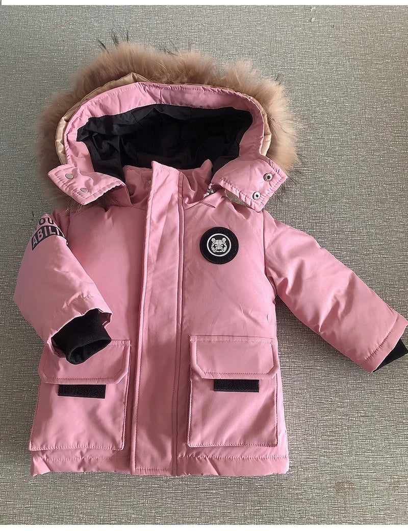 Children Down Suit Winter Warm Jacket