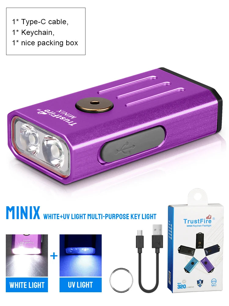 Trustfire Minix Mini EDC Flashlight Keychain