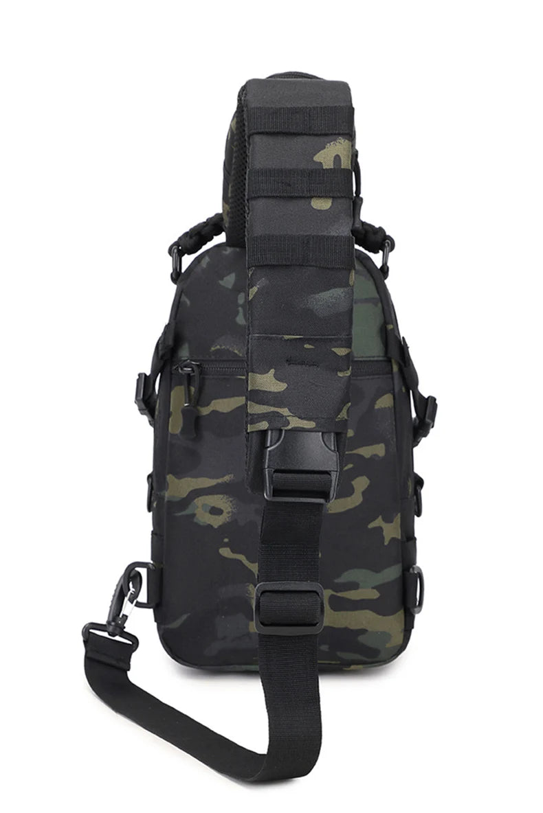 Tactical MOLLE Camping Chest Bag – Outdoor Hiking, Fishing, and Cycling Sling Pack