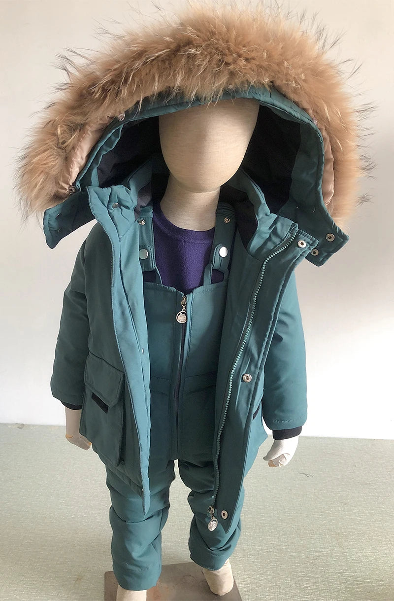 Children Down Suit Winter Warm Jacket