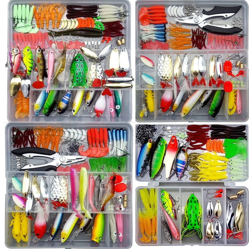 Fishing Lure Kit Soft & Hard Bait Set