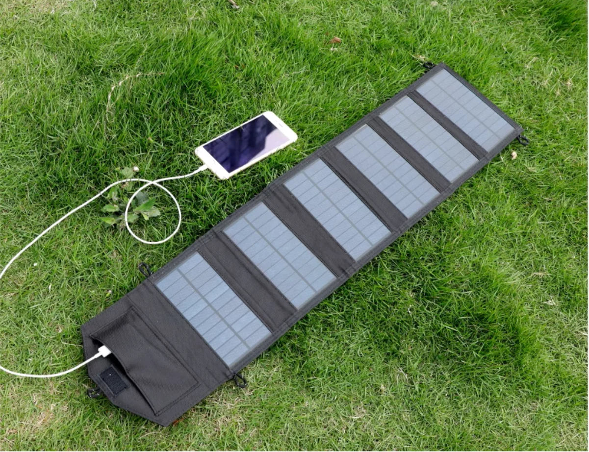 6-Fold 800W Foldable Solar Panel – Portable Solar Charger with USB & DC Output