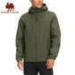GOLDEN CAMEL Men's Waterproof Softshell Jacket Lightweight Single Hooded Jacket