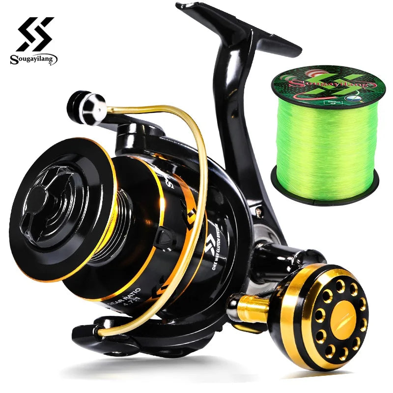 Sougayilang 12+1BB Spinning Reel with Free 500m Line