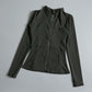 Yoga Wear Ladies Coat Round High Elastic Loose Exercise Yoga Long Sleeve