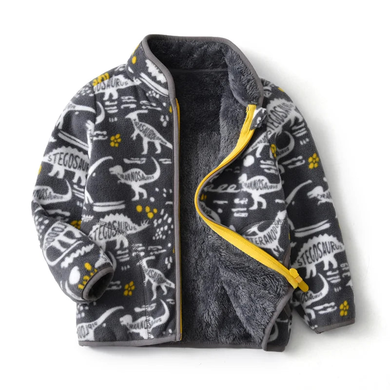2-8T Camouflage Fleece Jackets for Boys & Girls