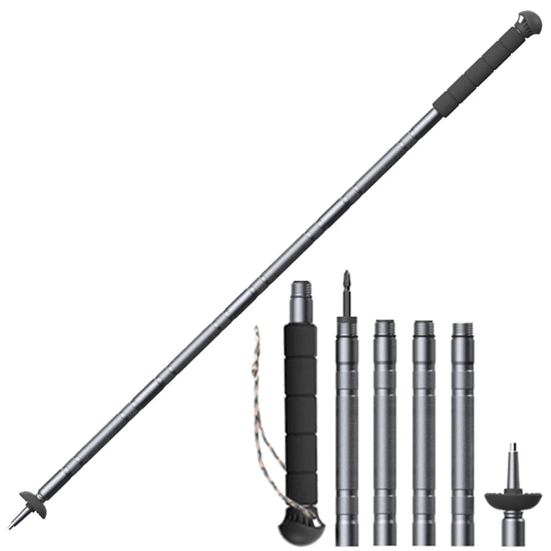 Trekking Pole Multifunctional Aluminum Walking Sticks