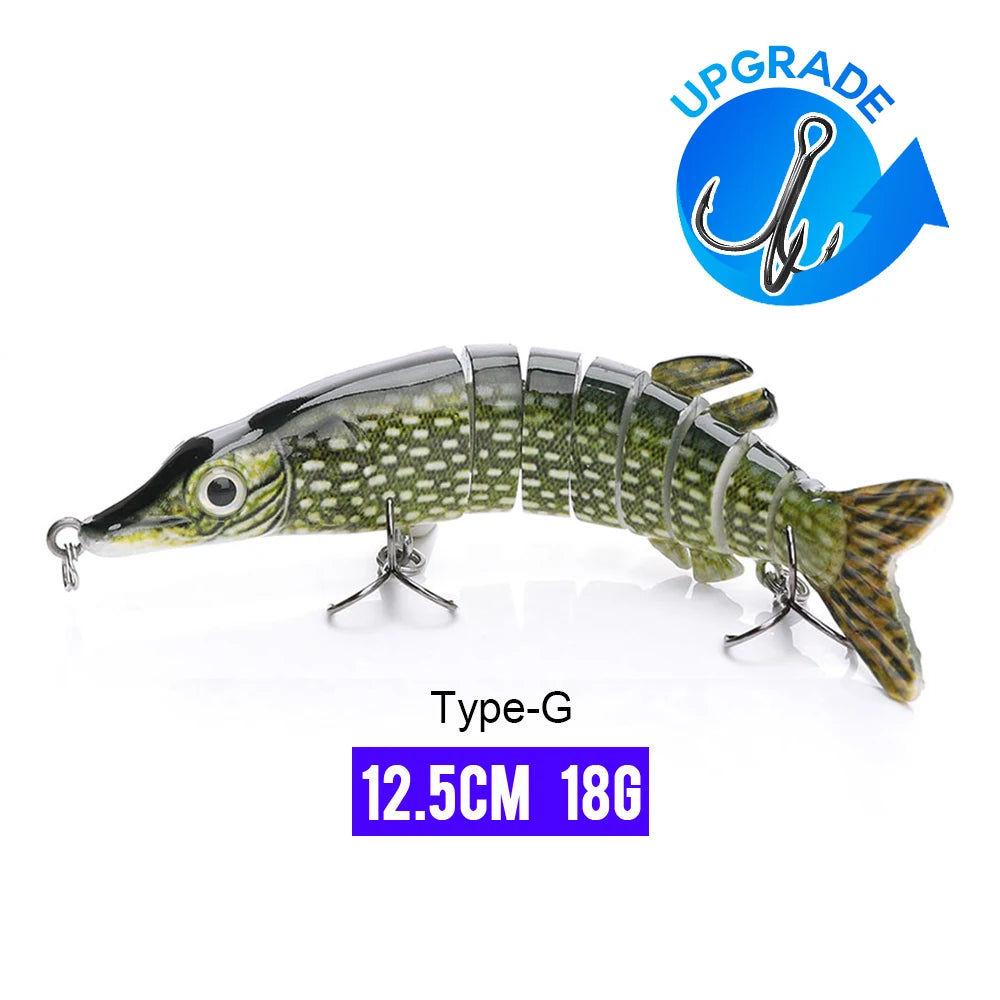 VTAVTA Sinking Jointed Crankbait 8-Segment Swimbait