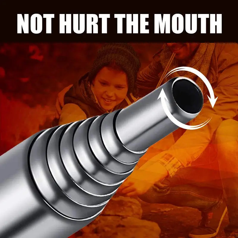 Collapsible Fire Blow Tube – High-Efficiency Mouth Blowpipe for Outdoor & Camping Use